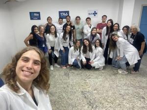 Alunos da Souza Marques na Clinica da familia